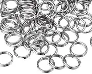 Onwon 200 Pieces Small Split Rings Nickel Plated Key Chains Key Link Connector for Connecting Lobster Clasp, Charms, Links and Other Jewelry 15mm/ 0.59inch Silver