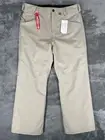 NWT Mens Volcom 5-Pocket Snow Ski Pants Large Khaki Zip Tech 10,000 mm