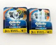 Gillette Fusion PROGLIDE 3 PROGLIDE, 1 PROSHIELD Blades Cartridges - Total 2X4=8