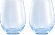 [Maxwell & Williams] Glamour Stemless Glass 540ML Set of 2 Blue Gift Boxed