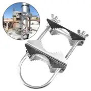 U Bolt Pipe Mount V Jaw Block Bracket Radio Antenna TV Antenna Mast Clamp