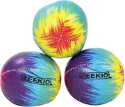 Zeekio Tie Dye Festival Juggling Ball Set - 120g - Beginner to Pro - Set of 3