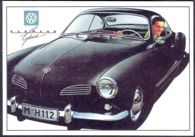 Modern Postcard: Volkswagen Karmann Ghia (Boomerang, Amsterdam). Free UK Post