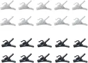 CCeCCe 20 Pack Headphone Cable Clip Earphone Wire Clips Rotating Clothing Clamp for Beats Bose Headset MIC Microphone 2.8mm Diameter Round Cord Auxiliary Audio Aux Braided Wired Earbuds