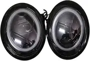Car Headlights Compatible For BMW Mini Cooper R50 R52 R53 LED Headlight Assembly 2001-2007 Headlamp Modified Halogen Xenon Accessories(2pcs black)