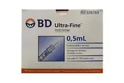 BD Medical Syringe 100 Units 0.5ml 29g x 12.7mm 326769