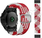 [ISOUDE] 2022 Watchband For Garmin Epix Fenix 7 7X 6X 6 Pro 5X Plus 3HR Descent MK1 Mk2i 22 26mm Watch Band Straps Braided Nylon Belt