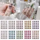 20pcs Nail Rhinestones Exquisite Shape Diy 3d Love Heart Nail Decors Phone Case