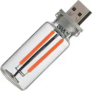 Retro Car Lamp - USB LED Interior Car Lights | Touch Adjustment LED Glass Bottle | Car Ambient Lighting | Vintage Design USB LED Light | Car USB Atmosphere Light, Unique Bottle Design for Car