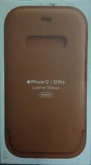 OEM Apple Leather Sleeve Case for iPhone 12/12 Pro & 12 Pro Max - Saddle Brown
