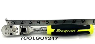 SNAP ON TOOLS USA HI VIZ 3/8" Drive Cynergy Soft Grip Flex Ratchet FHF100 HV