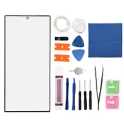 Phone Screen Assembly Front Outer Lens Glass Screen Replacement Kit with Repair Tools for Samsung Galaxy S23 Ultra