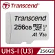 Transcend 創見 USD300S microSDXC UHS-I U3(V30/A1) 256GB記憶卡,附轉卡-專(TS256GUSD300S-A)