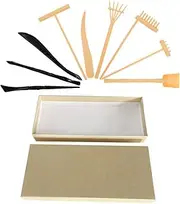 1 Set Sand Rake Tool Zen Garden Kit Sandbox Rake Crafts Mini Garden Kit Tabletop Rakes Sand Table Decoration Sandbox Garden Rake Small Mini Rake Table Mini Rakes Tray Rake Plastic