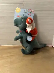 FRINGE Christmas Santa’s Pet Shop DINOSAUR Plush Squeaky -14”