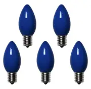Holiday Bright Lights C9 BLUE 25 Count Incandescent Christmas Light Bulb