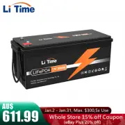 LiTime 12V 200Ah LiFePO4 Deep Cycle Lithium Battery for RV Off-grid Solar Marine