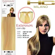 Hc milano extension 3 remy clips width 14-16cm length 50cm col.26/24 mesciat0 ultra light blonde/very light blonde ec 11.0/9.00