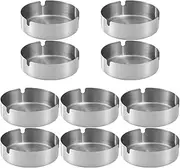 Cabilock 5sets Decorative Outdoor Ashtray for Stainless Steel Ash Trays 3 Slots 2pcs*5