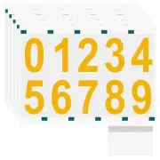 5 Sheets/50 Pcs 3 Inch 0-9 Vinyl Reflective Mailbox Numbers for Outside, Gold