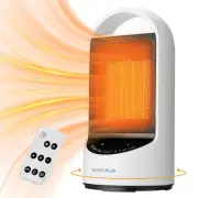 1500W Electric Heaters for Indoor Use with Timer Remote and 3 Modes, Overheat...