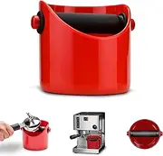 Dreamfarm Grindenstèin Sturdy, Compact, Modern Space-Saving Espresso Coffee Grind Knock Box - Red