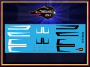1/64 '67 Camaro "White Striping" Decal SCR-0782