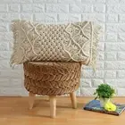 Beautifull and Luxurious Handmade 100% Cotton Macrame Cushion Cover 12x20 inch