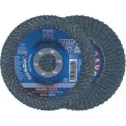 PFERD 125mm 40-Grit Zirconia Curved Flap Disc - POLIFAN CURVE STEELOX