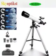 90mm Astronomical telescope 800mm refractor Travel bag tripod phone adapter gift
