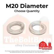 M20 A4-70 Stainless Steel Split Lock Washers (Pick Quantity)