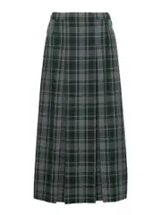 Snr Grey/Bottle Check Skirt Long