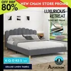 ALFORDSON Bed Frame Queen Double King Single Upholstered Platform Base Fabric