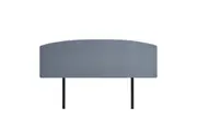Linen Fabric King Bed Curved Headboard Bedhead - Berlin Blue