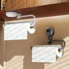 Bathroom Kitchen Toilet Suction Cup Roll Paper Holder Stand Towel Rail Rack Hook