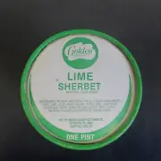VINTAGE - GOLDEN QUALITY LIME SHERBERT CARTON