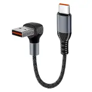 6A USB-A to Type-C Cable Fast Charging Data Transmission Tinned Copper Core Line 0.25M/0.5M Long for iPhone 15 15 Plus f