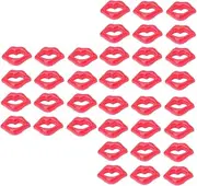 STOBAZA 3sets DIY Red Lips Phone Case Sticker Ornament Accessory for Mobile Decorative Craft Supplies 100pcs*3