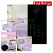 Enchanting Glow-in-the-Dark Unicorn Full Comforter Set - 6 Piece Kids Bedding