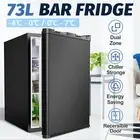 73L Mini Fridge with Freezer 7-Temp Adjustable 3 Shelf for Apartment, Office, RV