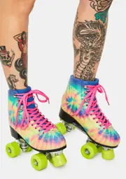 Catching Wind Tie Dye Roller Skates