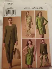 Vogue 9094 Misses' Jacket, Top, Dress and Pants Sewing Pattern 8- 16 UC