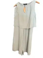 Royalamp Light Blue 2pc Wide Leg Capri Pant Set Sm.