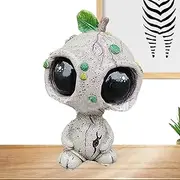 Alien Figure Toy | Novelty Yard Decor Alien Statues | Resin Art Alien Statues, Creative Desktop Display Alien Ornaments for Garden, Yard