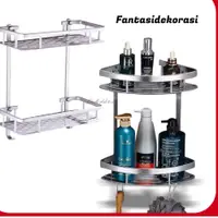 在飛比找蝦皮購物優惠-Now Laris 多用途鋁製肥皂架 2 層毛巾角馬桶架浴室