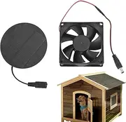 Solar Powered Fan - Solar Powered Roof Exhaust Fan | IP65 Waterproof Vent Device for Outdoor Greenhouse Chicken Coop Shed Pet House