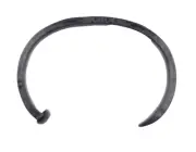 $100 Giles & Brother Military Black Skinny Railroad Spike Cuff Bracelet