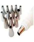 Cake Decorating Set Frosting Icing Piping Bag Tips with Steel Nozzles -12 Nozzle