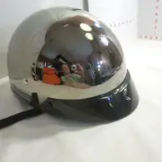 Harley-Davidson Black Chrome Half Helmet DOT approved - Small - Nearly New