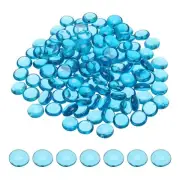 1000g Mosaic Tiles Flat Bead Glass Stained Mosaic Glass Pieces Sky Blue
